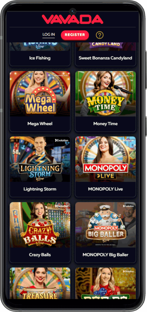 Live games Vavada