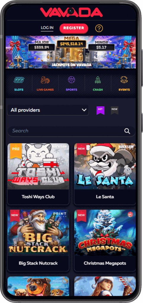 Vavada mobile app
